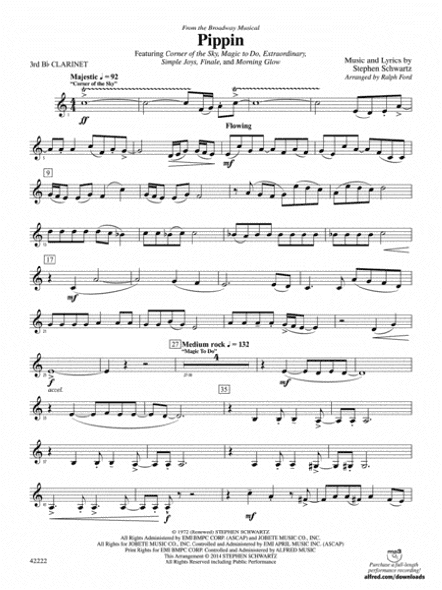 Pippin: 3rd B-flat Clarinet