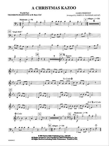 A Christmas Kazoo: WP 1st B-flat Trombone B.C.