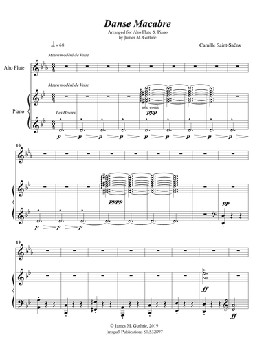 Saint-Saëns: Danse Macabre for Alto Flute & Piano