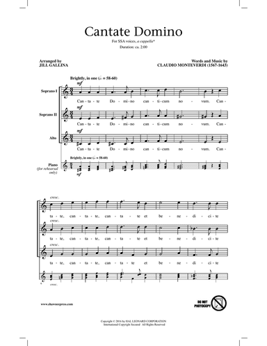 Cantate Domino