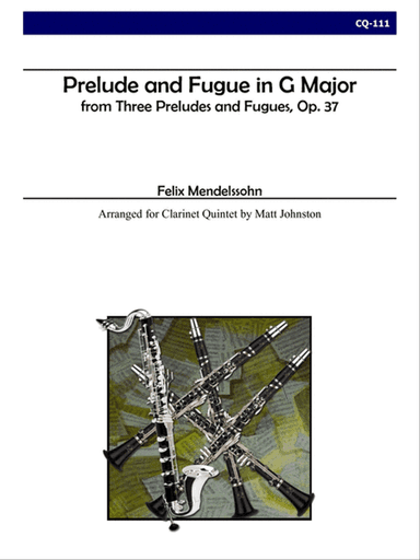 Prelude and Fugue in G Major for Clarinet Quintet