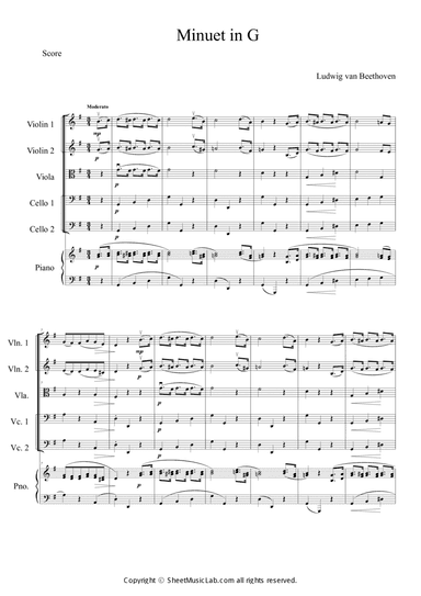 Minuet in G major