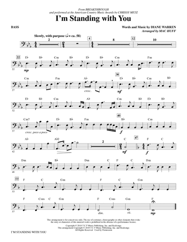 I'm Standing With You (from Breakthrough) (arr. Mac Huff) - Bass