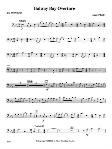 Galway Bay Overture: 2nd Trombone