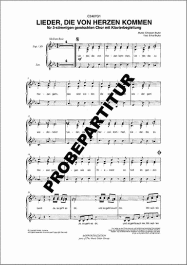 Lieder die von Herzen kommen