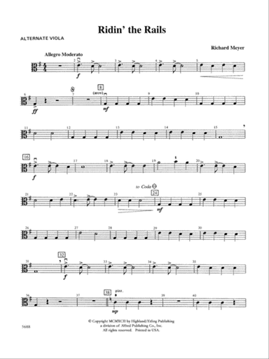 Ridin' the Rails: Alternate Viola