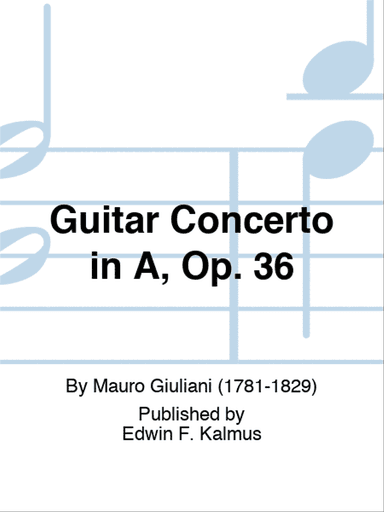 Guitar Concerto in A, Op. 36