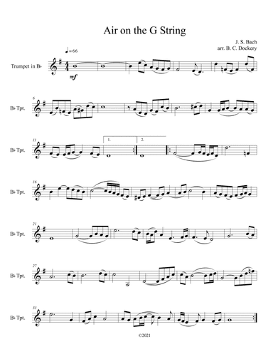 Air on the G String (Trumpet Solo)