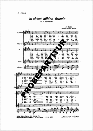 In einem kühlen Grunde