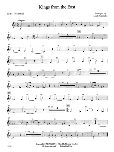 Kings from the East: 1st B-flat Trumpet