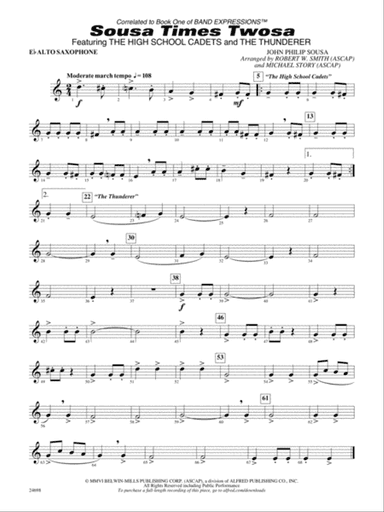 Sousa Times Twosa: E-flat Alto Saxophone