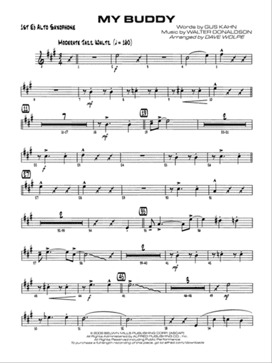 My Buddy: E-flat Alto Saxophone