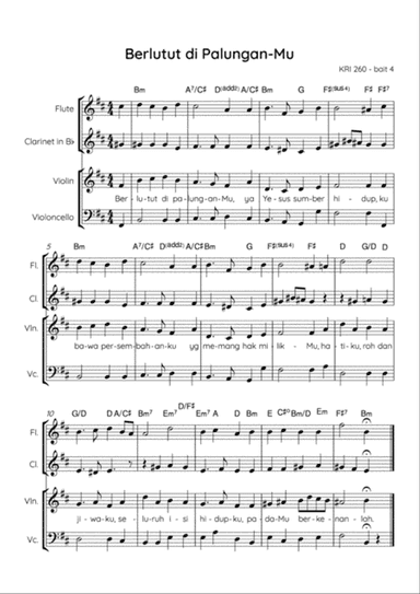 Ich Steh an Deiner Krippen Hier / Beside Thy Cradle Here I Stand / Berlutut di Palungan-Mu