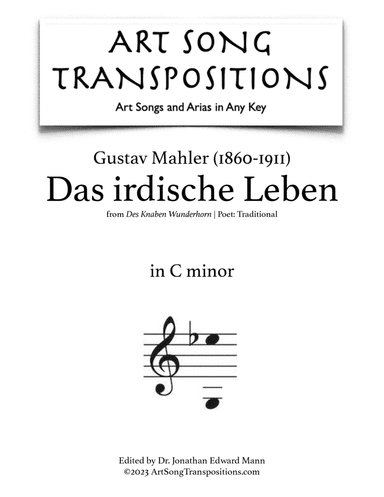MAHLER: Das irdische Leben (transposed to C minor)