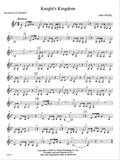 Knight's Kingdom: B-flat Bass Clarinet
