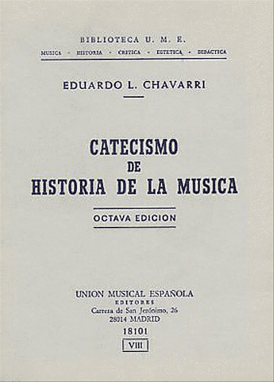 Catecismo De Historia De La Musica