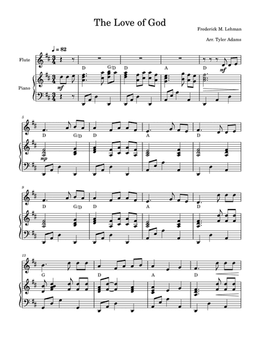 The Love Of God (Flute Solo)
