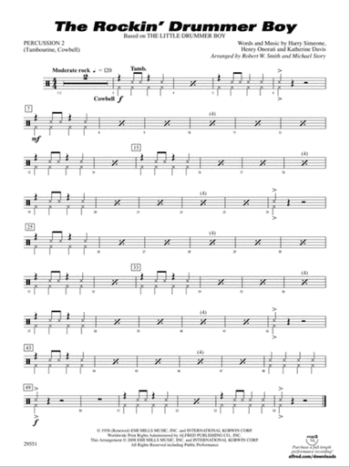 The Rockin' Drummer Boy: 2nd Percussion
