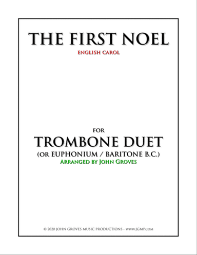 The First Noel - Trombone Duet