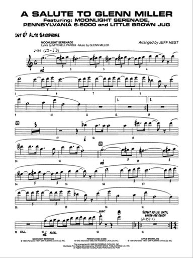 A Salute to Glenn Miller: E-flat Alto Saxophone