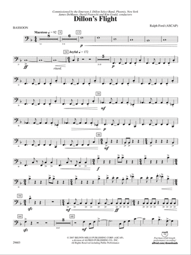 Dillon's Flight: Bassoon