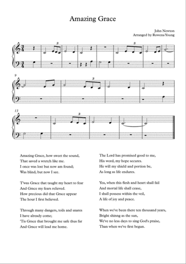 Amazing Grace Absolute Beginner