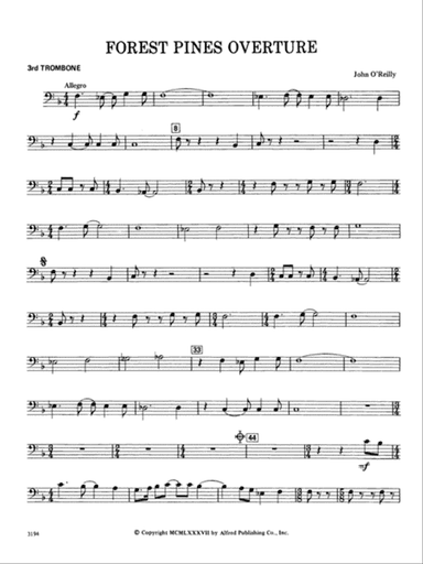 FOREST PINES OVERTURE/CB - SET4D: 3rd Trombone