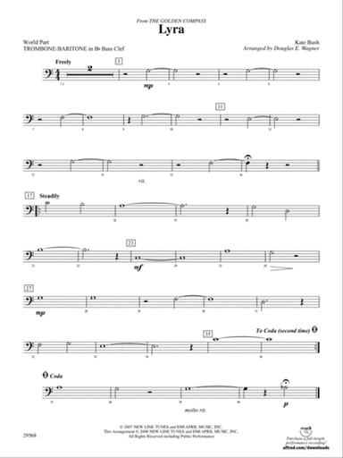 Lyra (from The Golden Compass): (wp) 1st B-flat Trombone B.C.