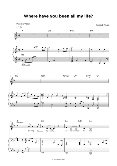 Where have you been all my life?