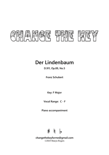 Der Lindenbaum - F Major