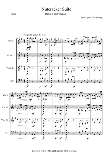 Nutcracker Op.71a - Danse Russe - Trepak