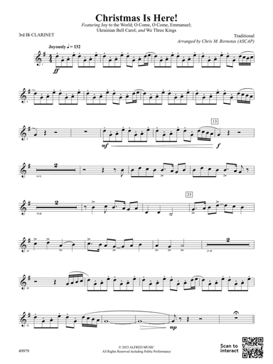 Christmas Is Here!: 3rd B-flat Clarinet