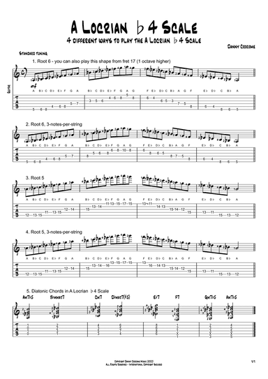 A Locrian b4 Scale (4 Ways to Play)