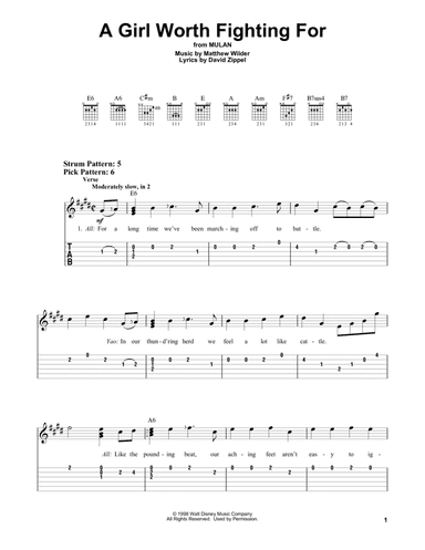 A Girl Worth Fighting For (from Mulan)