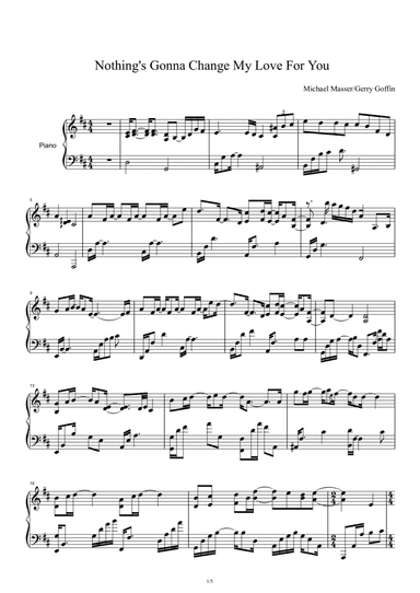 Nothing's Gonna Change My Love For You