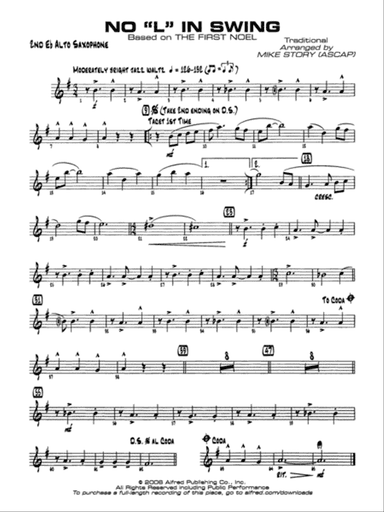 No "L" in Swing: 2nd E-flat Alto Saxophone