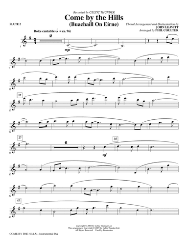 Come By The Hills (Buachaill On Eirne) - Flute 2