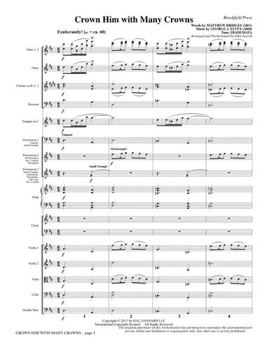 Crown Him with Many Crowns - Full Score