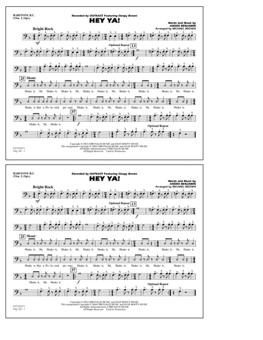 Hey Ya! (arr. Michael Brown) - Baritone B.C. (Opt. Tbn. 2)
