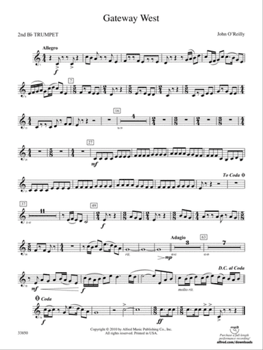 Gateway West: 2nd B-flat Trumpet