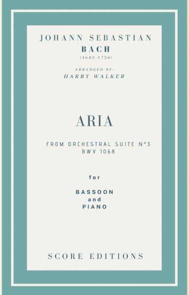 Bach Air from Suite No.3 (for Bassoon and Piano)