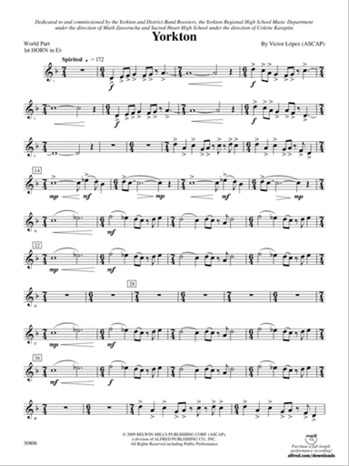 Yorkton: (wp) 1st Horn in E-flat