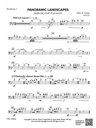 Panoramic Landscapes: 1st Trombone