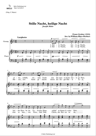 Stille Nacht, heilige Nacht (E-flat Major)