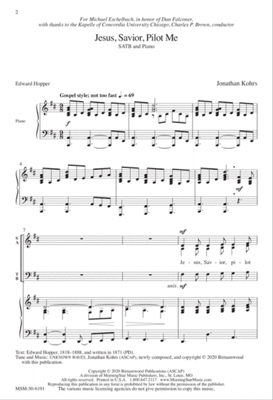 Jesus, Savior, Pilot Me (Downloadable)