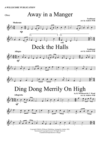 Christmas Carol Selections - Oboe