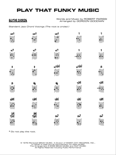 Play That Funky Music: Guitar Chords