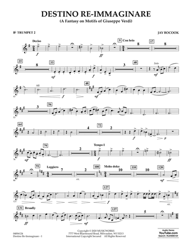 Destino Re-Immaginare (A Fantasy on Motifs of G. Verdi) - Bb Trumpet 2
