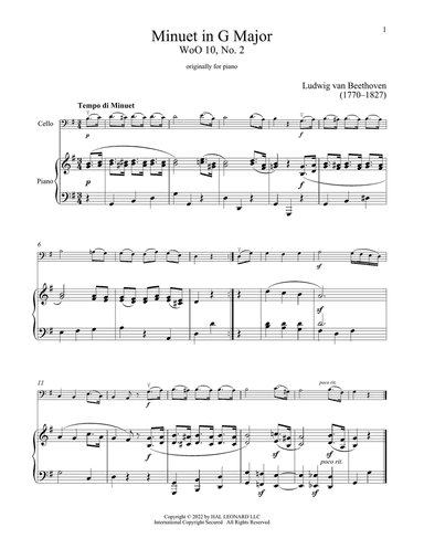 Minuet In G Major