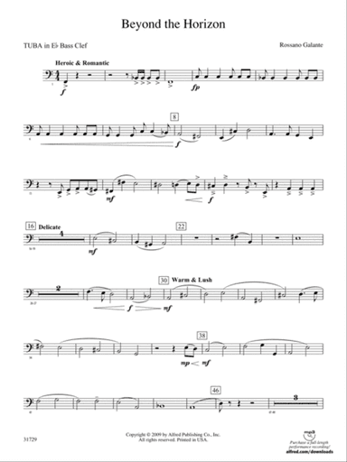 Beyond the Horizon: (wp) E-flat Tuba B.C.